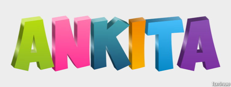 Ankita Texteffekt