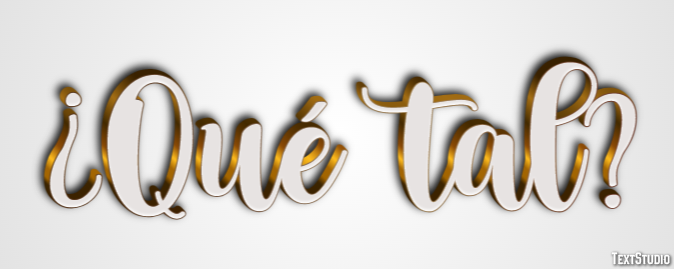¿Qué tal? Efecto de Texto
