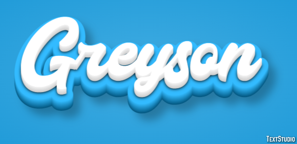 Greyson Efekt tekstowy
