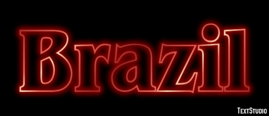 Brazil Texteffekt