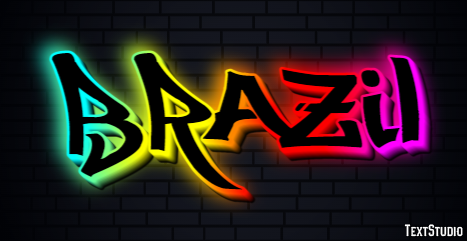 Brazil Text Effect