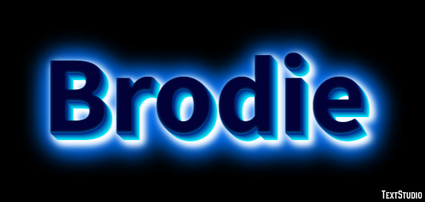 Brodie Efekt tekstowy