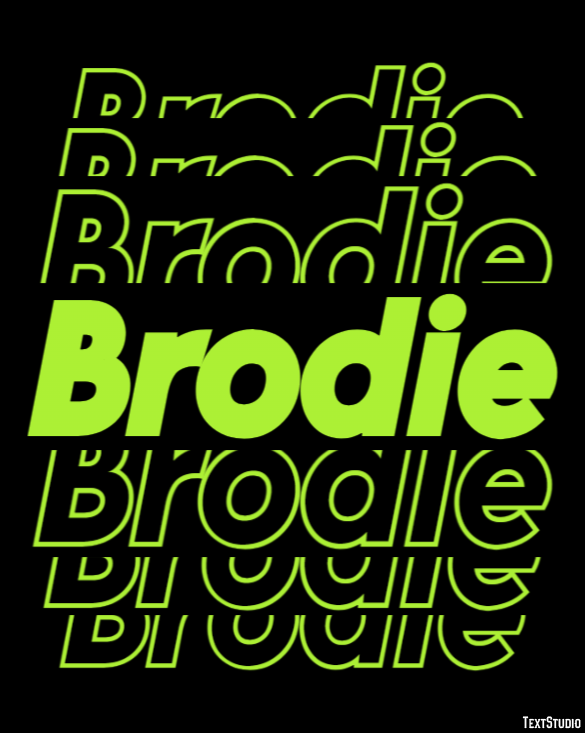Brodie Efecto de Texto