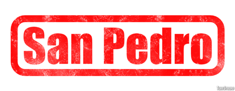 San Pedro Efekt tekstowy