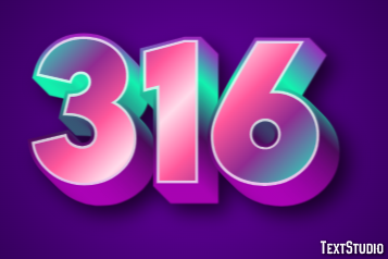 316 Efeito de texto