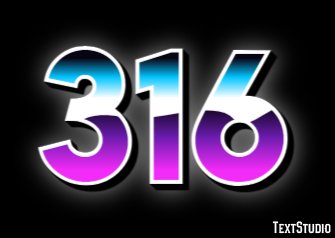 316 Efeito de texto