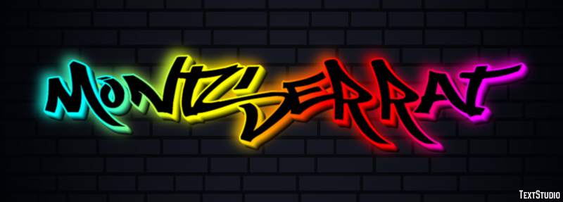 Montserrat Text effect