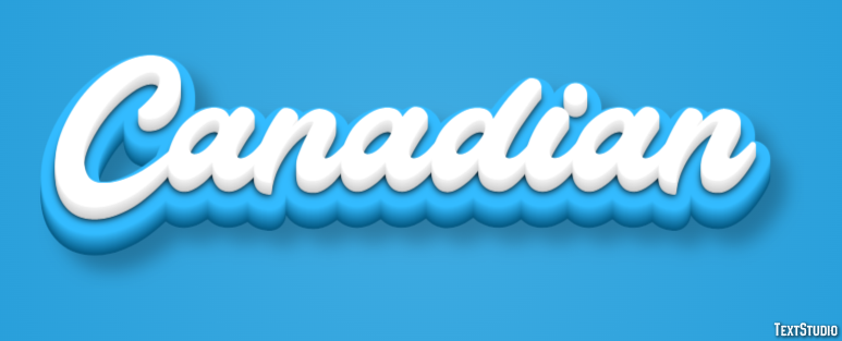 Canadian Text Effect