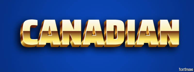Canadian Text Effect