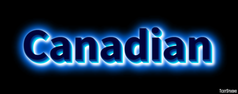 Canadian Efecto de Texto