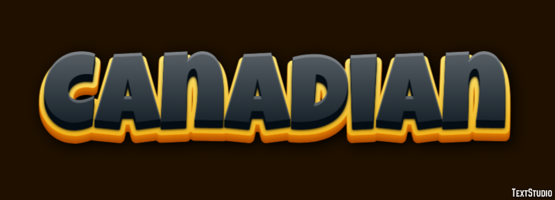 Canadian Text Effect