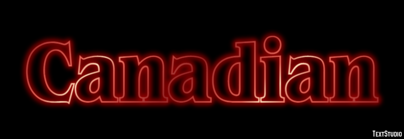 Canadian Text Effect
