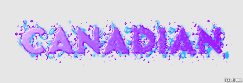 Canadian Text Effect