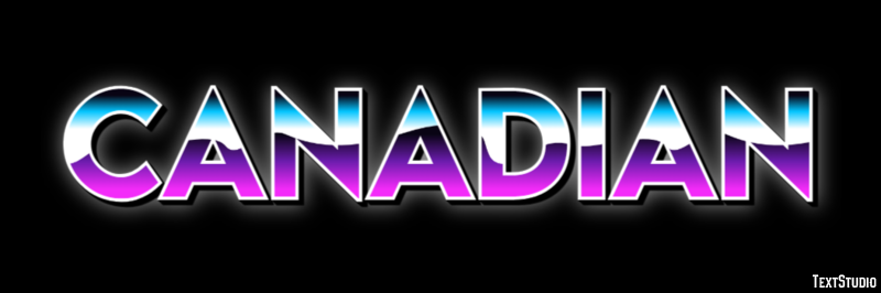 Canadian Text Effect