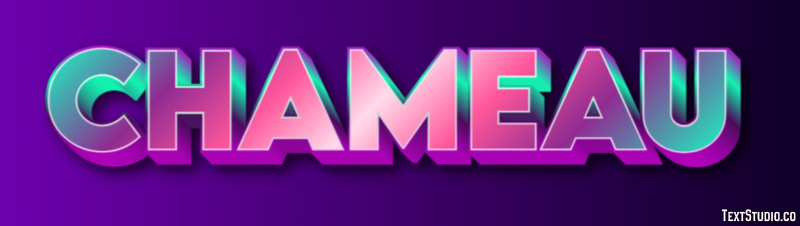 Chameau Effet de texte