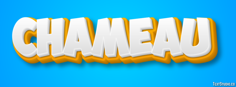 Chameau Effet de texte