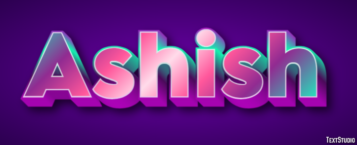 Ashish Text Effect