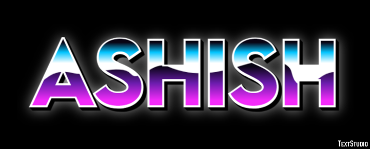 Ashish Text Effect