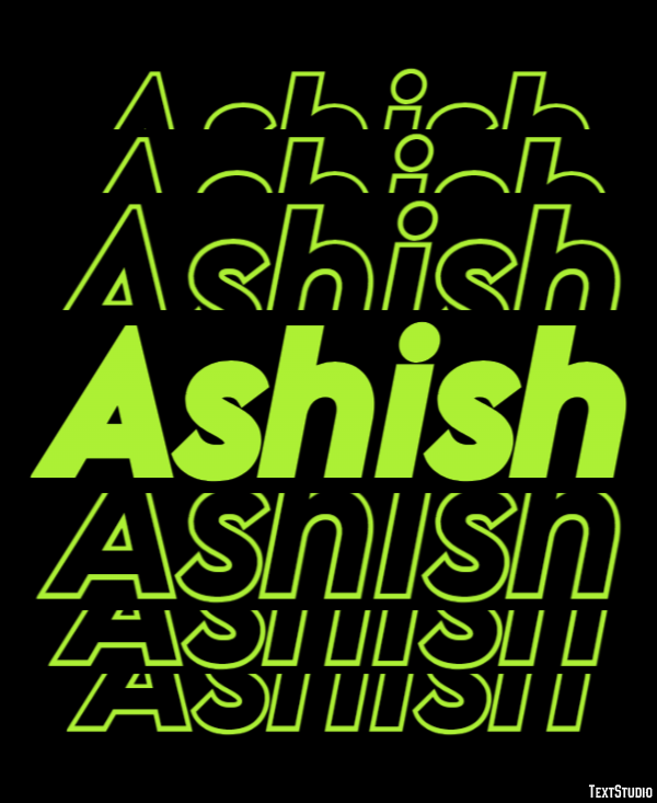 Ashish Text Effect