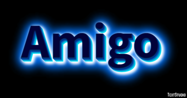 Amigo Efeito de texto