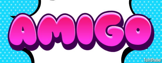 Amigo Efeito de texto