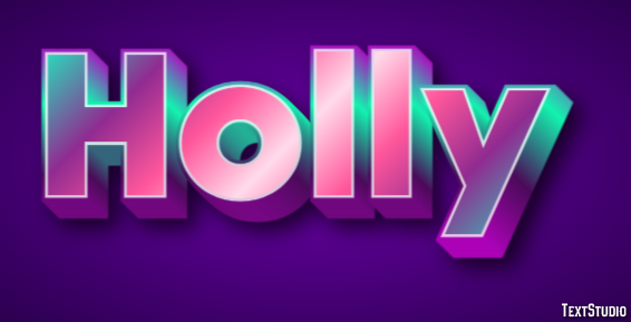 Holly Efekt tekstowy