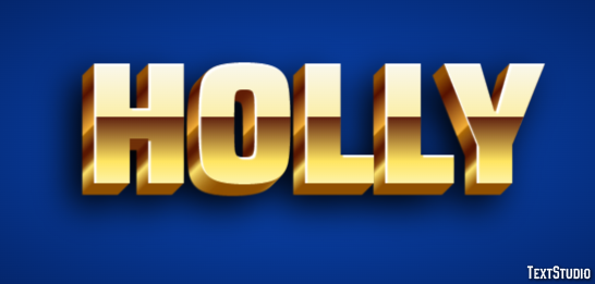 Holly Efekt tekstowy