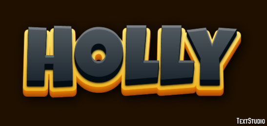 Holly Efekt tekstowy