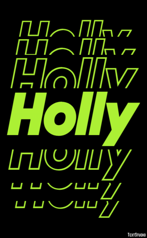 Holly Efekt tekstowy