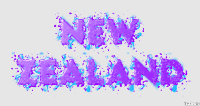 New Zealand Text Effect