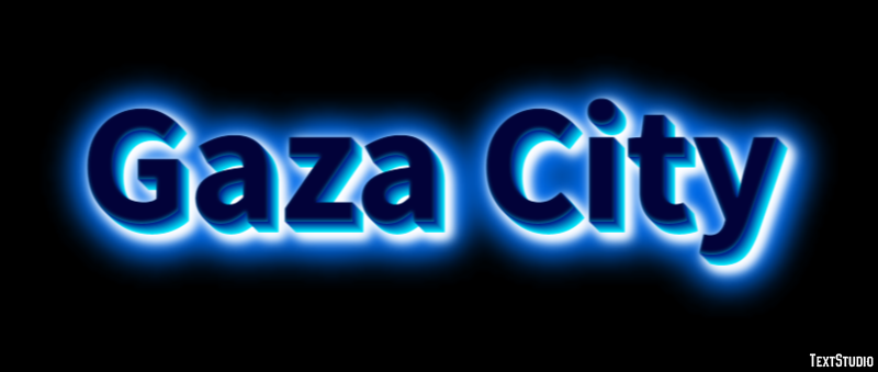 Gaza City Efekt tekstowy