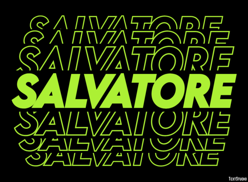 Salvatore Effetto testo
