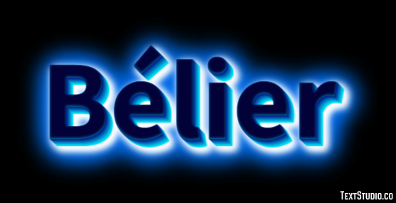 Bélier Text effect