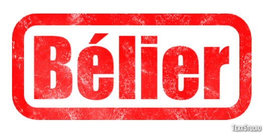 Bélier Text effect
