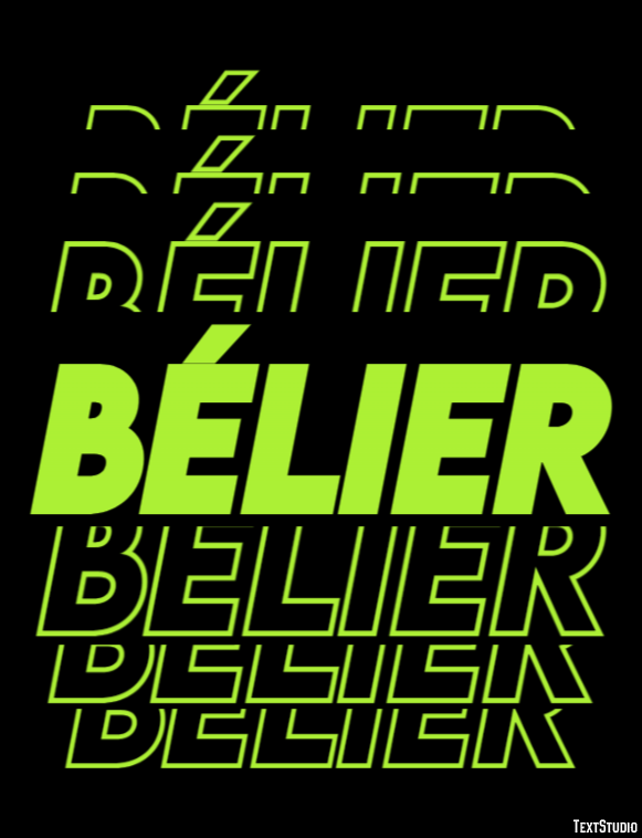Bélier Effet de Texte