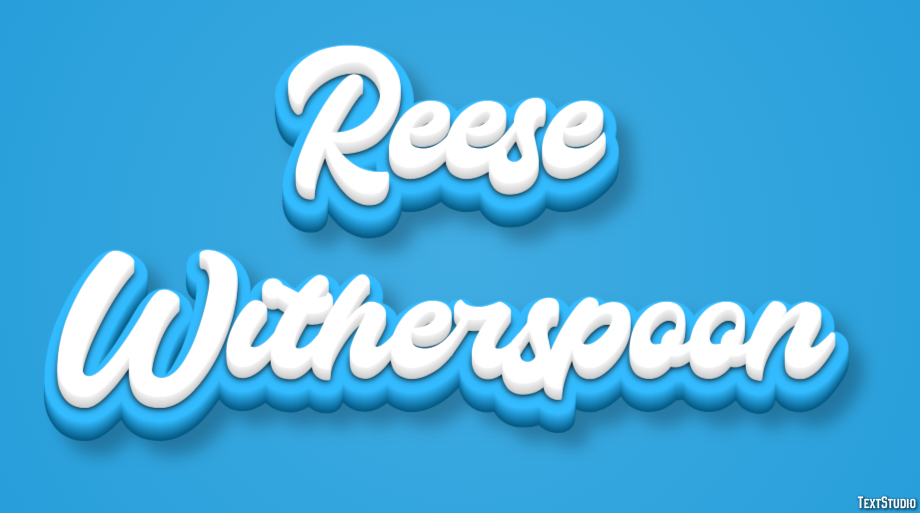Reese Witherspoon Efeito de texto