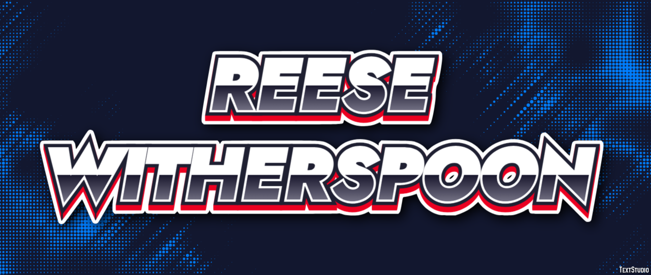 Reese Witherspoon Efeito de texto