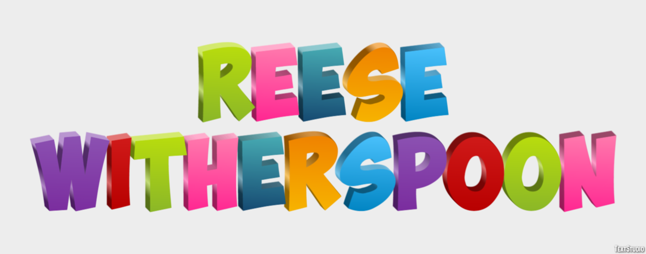 Reese Witherspoon Efeito de texto