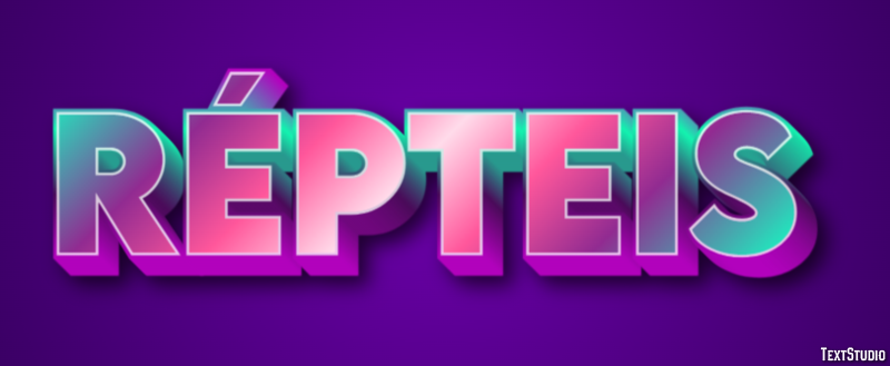 Répteis Efeito do texto