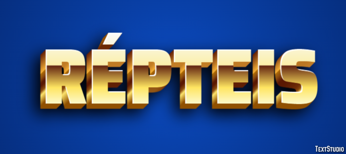 Répteis Efeito do texto
