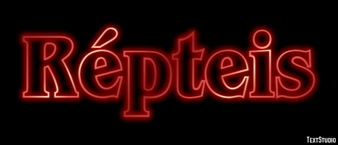 Répteis Efeito do texto