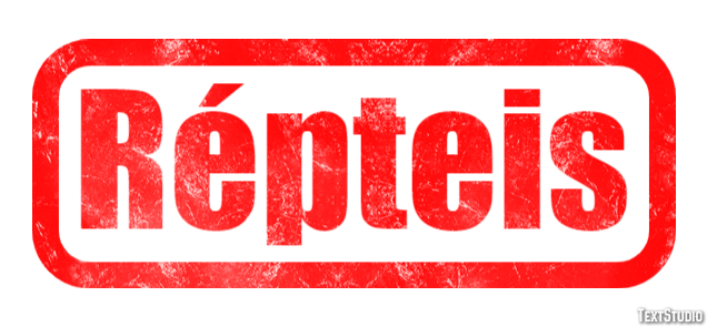 Répteis Efeito do texto