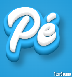 Pé Efeito do texto