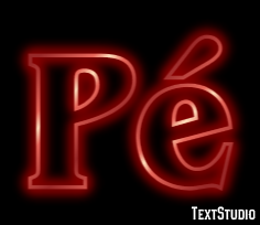 Pé Efeito do texto