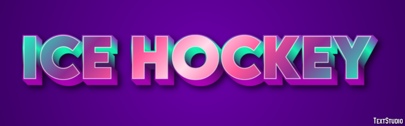 Ice Hockey Text Effect