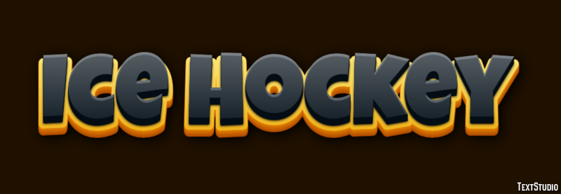 Ice Hockey Text Effect
