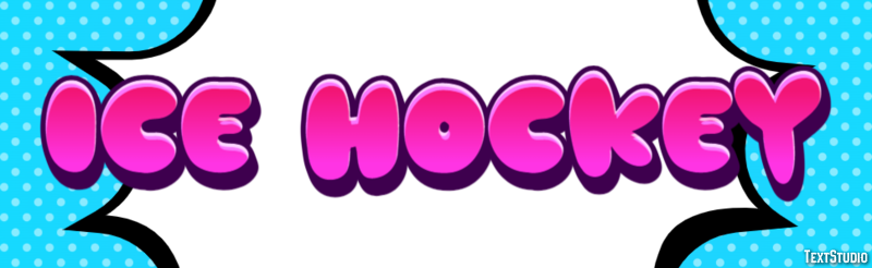 Ice Hockey Efeito de texto