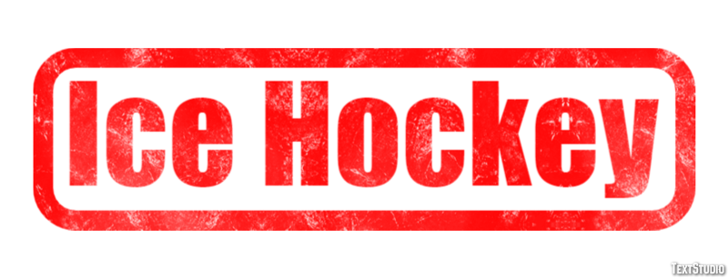Ice Hockey Efeito de texto