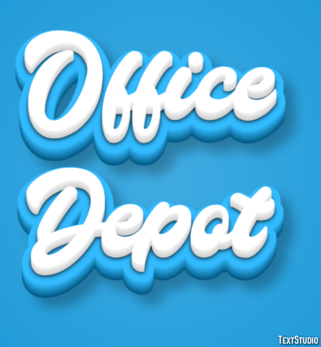 Office Depot Tekst effect