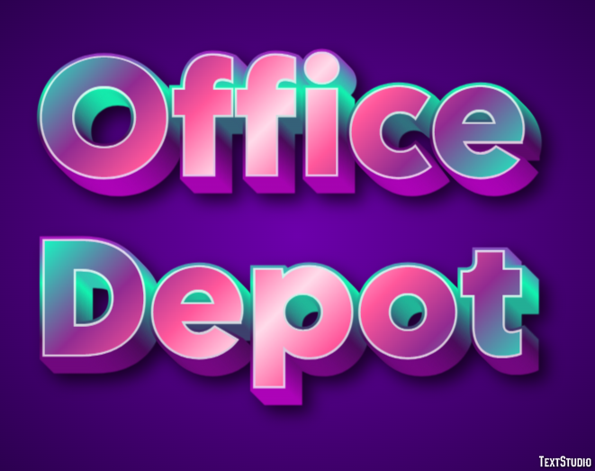 Office Depot Tekst effect